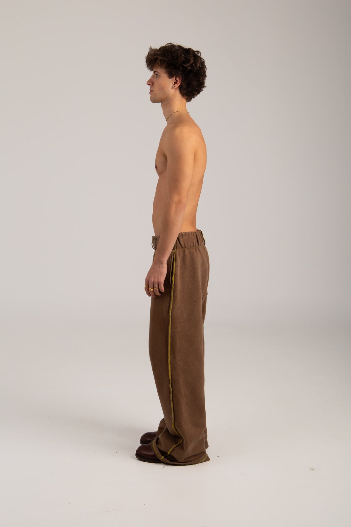 MONK PANTS BROWN W/O BELT